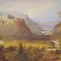 A Rhineland Valley With Castle